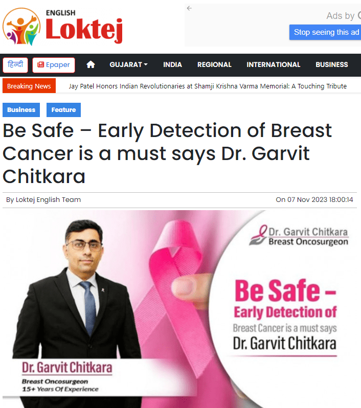 Early detection of breast cancer